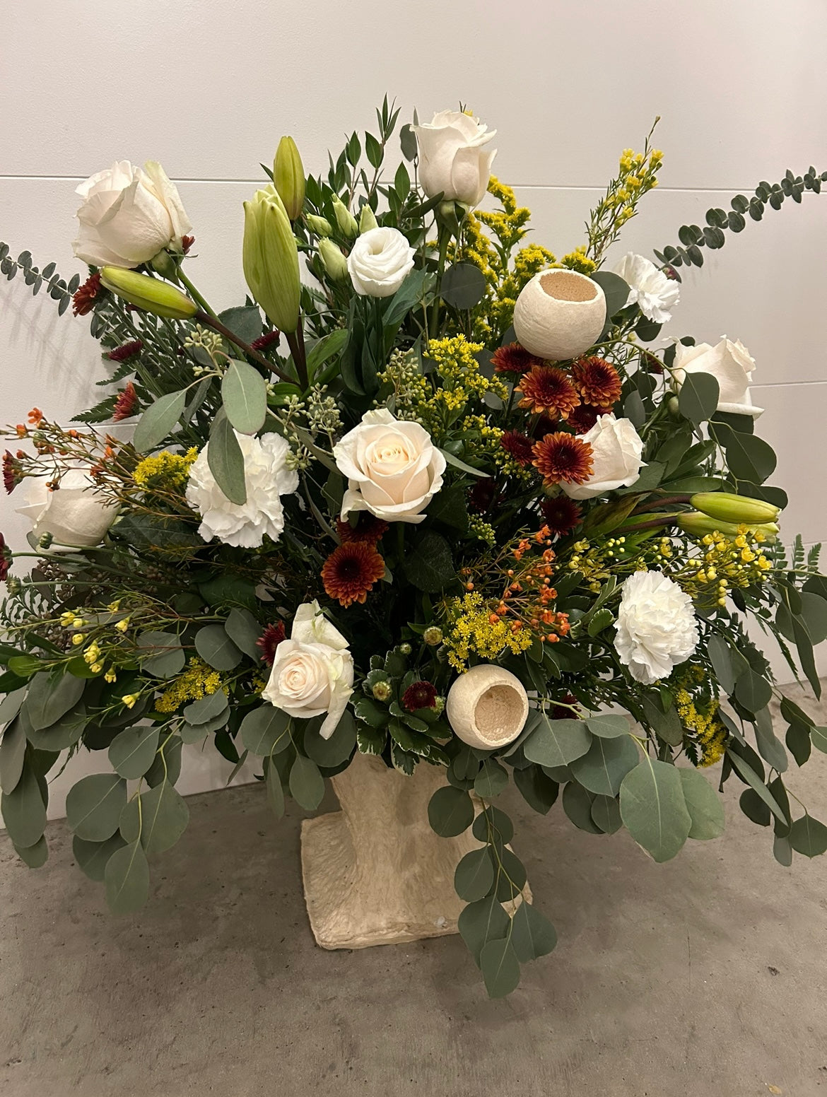 White Rose funeral arrangement